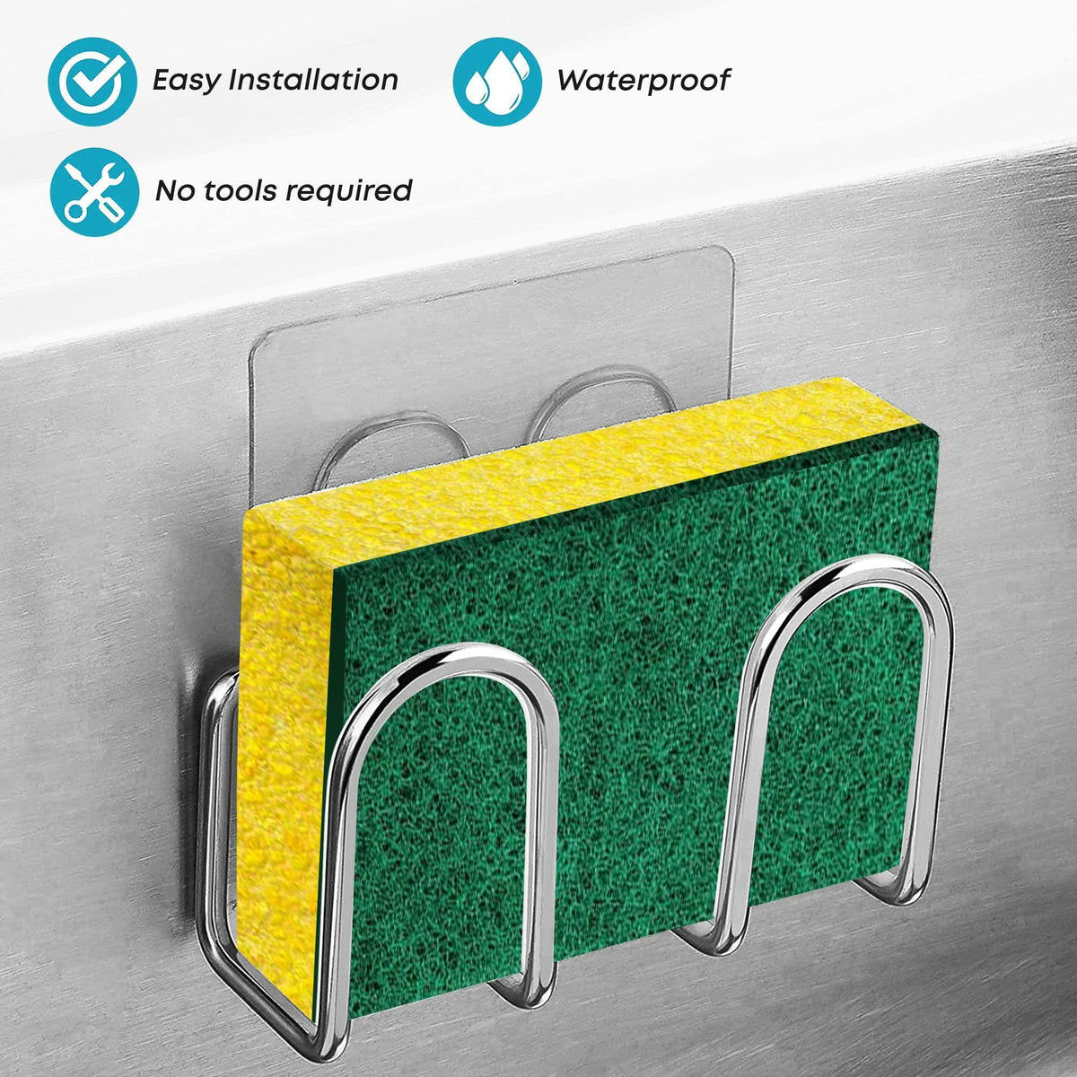 Stainless Steel Kitchen Sink Sponge Caddy