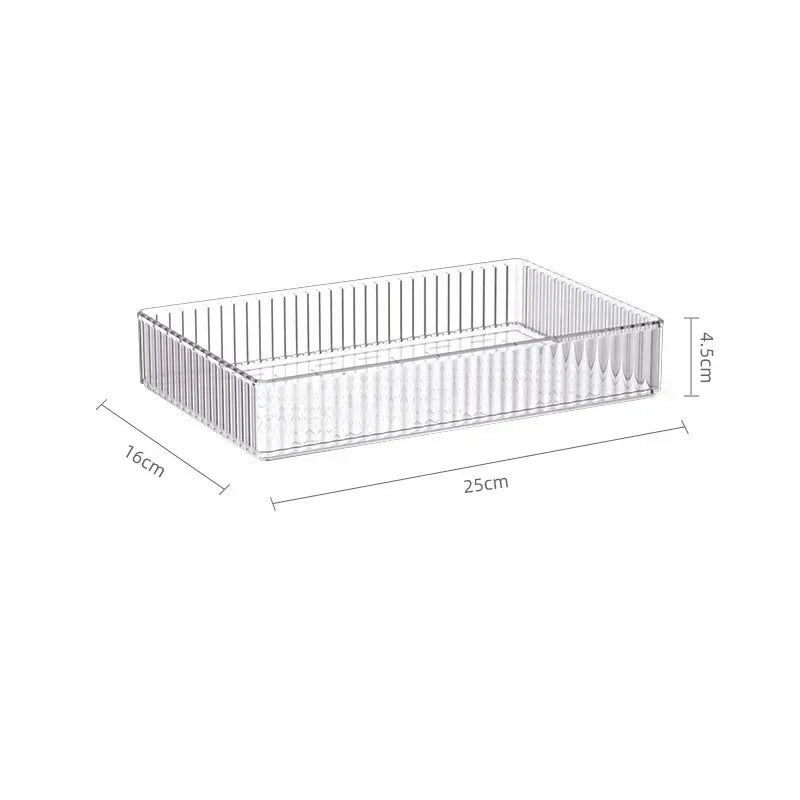 Clear Drawer Organizers for Kitchen, Bathroom & Desk
