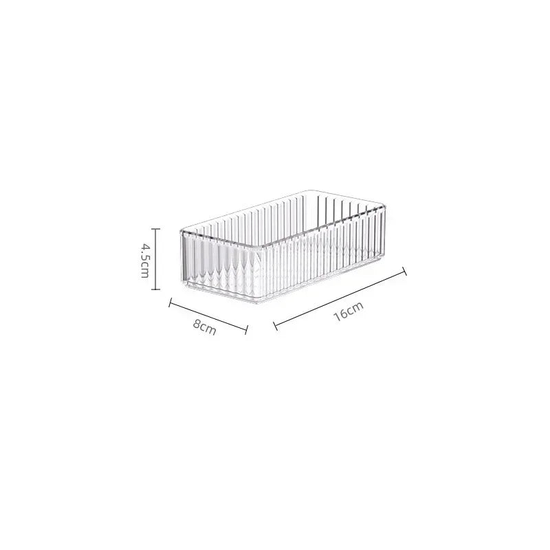 Clear Drawer Organizers for Kitchen, Bathroom & Desk