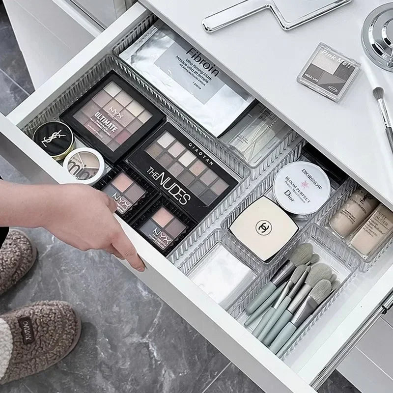 Clear Drawer Organizers for Kitchen, Bathroom & Desk