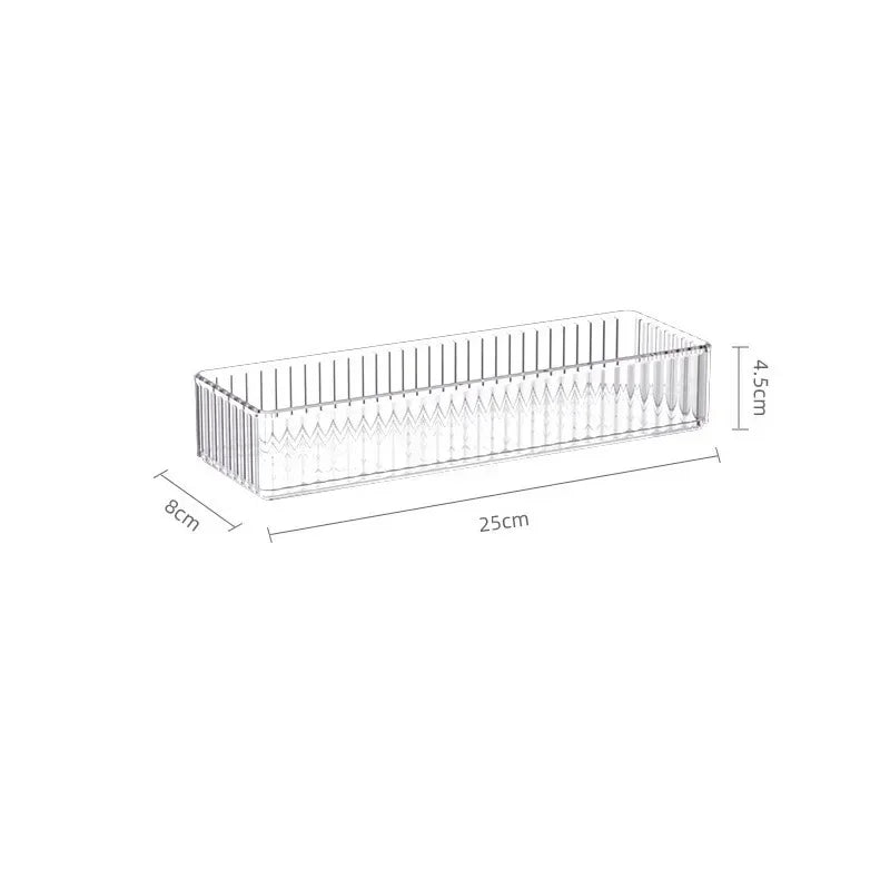 Clear Drawer Organizers for Kitchen, Bathroom & Desk