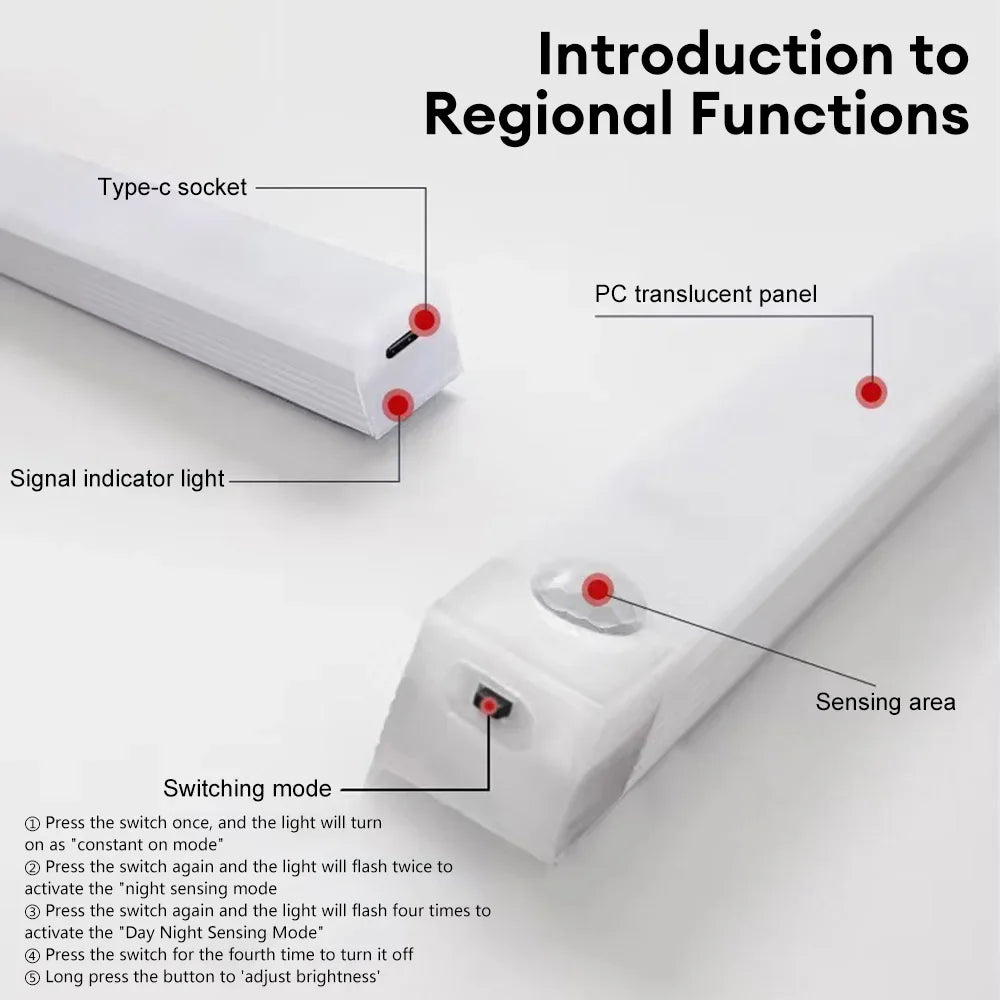Rechargeable Motion-Sensor LED Cabinet Light