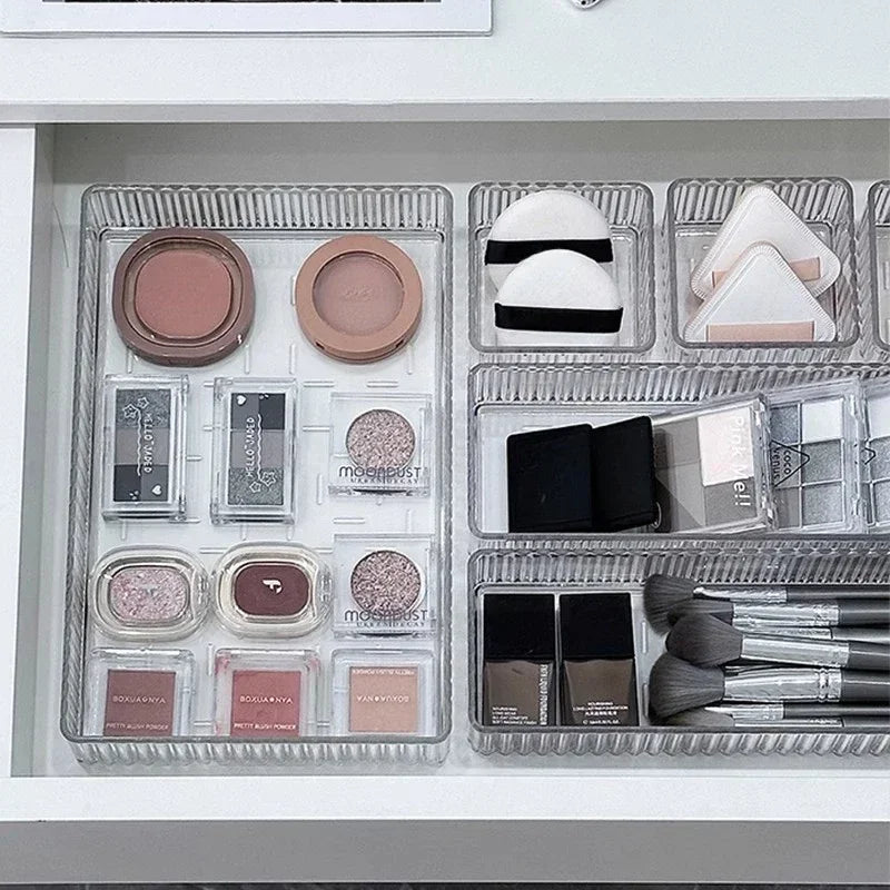 Clear Drawer Organizers for Kitchen, Bathroom & Desk